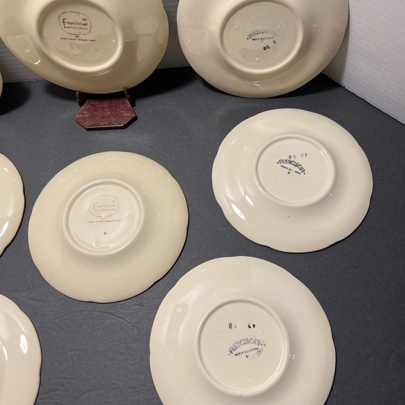 8 Franciscan ware apple pattern vintage bread plates - Picture 6 of 8